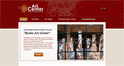 Desktop Screenshot of butlerartcenter.org